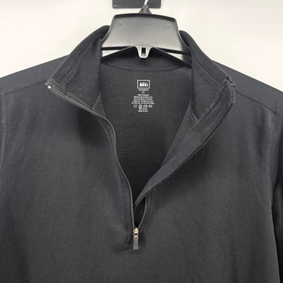 REI Tops - REI Womens XL Black Quarter Zip Pullover Base Layer Top Performance Lightweight
